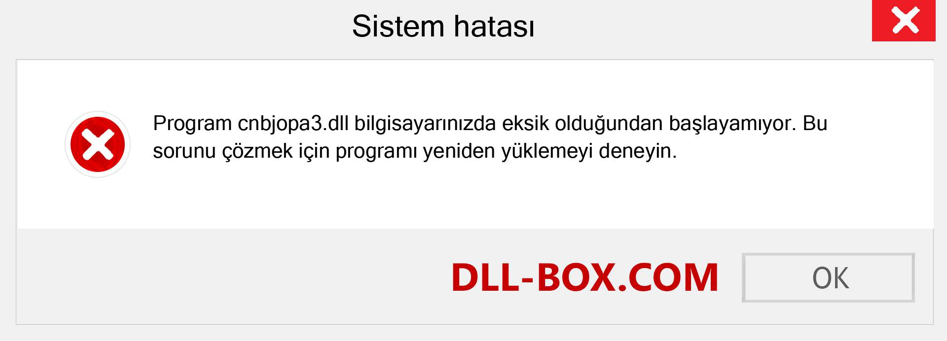 cnbjopa3.dll dosyası eksik mi? Windows 7, 8, 10 için İndirin - Windows'ta cnbjopa3 dll Eksik Hatasını Düzeltin, fotoğraflar, resimler
